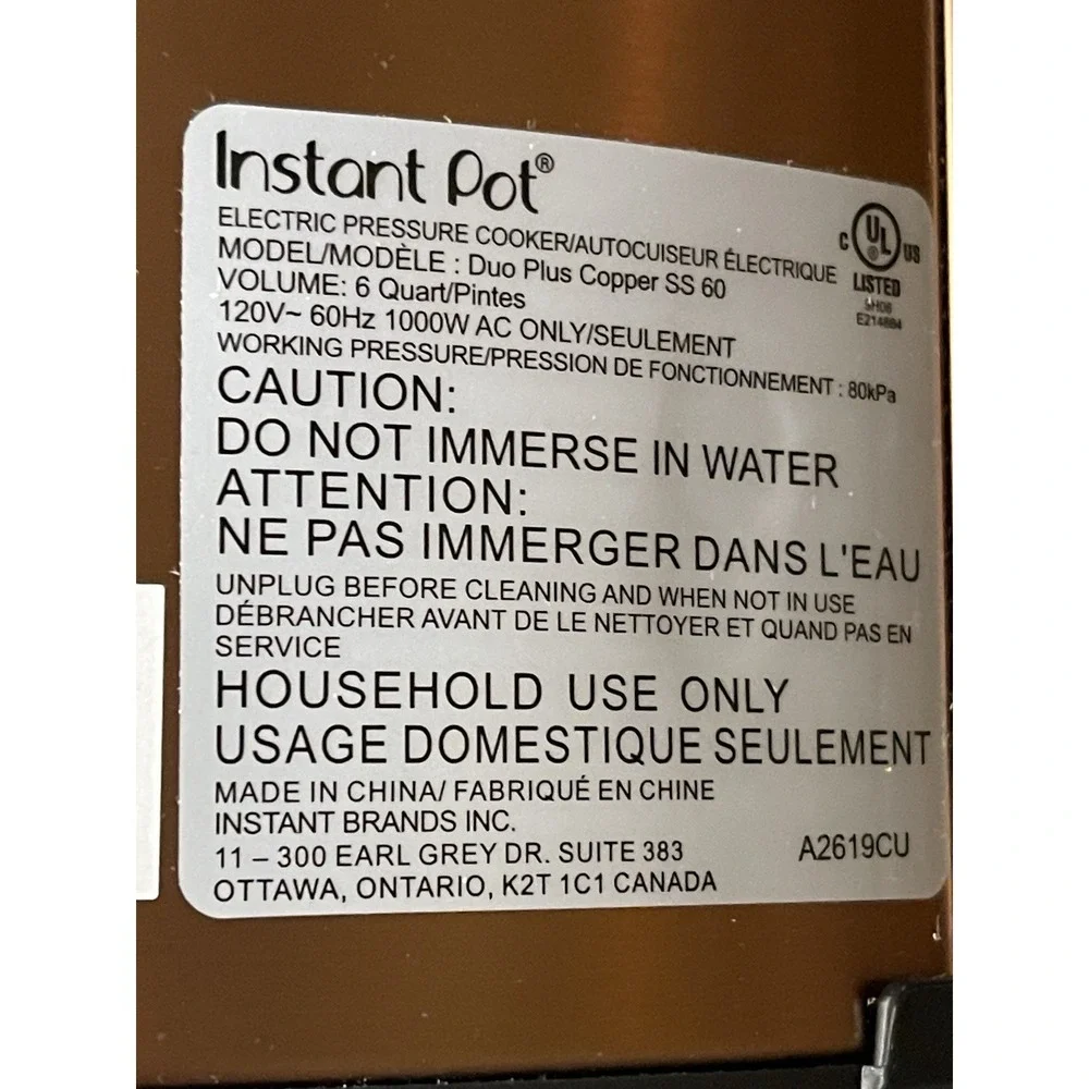 Instant Pot Replacement 8.5
